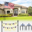 ZMTECH 10 FT 2 Packs Flag Pole in Ground,Extra Thick Flag Pole Kit for Yard,Windproof Ground Flag Poles for Outside House Residential or Commercial by GreenHaven Gardens