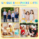 SUN EIGHT Kids Backpack with Plush Toy – Cute & Durable School Bag for Toddlers and Kindergarten by TinyTreasures Baby Boutique