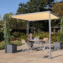 Eden's Decor Straight Flat-Edged Sun Shade Sail Rectangular 12' x 13' Beige UV-Blocking Outdoor Canopy Fabric Cloth Awning for Pergola Patio Garden Backyard Custom Size by GreenHaven Gardens