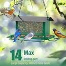 Bird Feeder for Outdoor Hanging, Large Squirrel Proof Birdfeeders w/ 14 Feeding Ports - Heavy Duty Metal Bird Feeders for Outside Hanging, 4 Lb Large Capacity Birdfeeder to Attracting Birds by GreenHaven Gardens