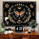 Lunerfex Boho Butterfly Tapestry Flower Moon Wall Tapestry, Moon Phases Tapestries for Bedroom Cute Tapestries Wall Hanging for Bedroom Living Room Decor Butterfly-1 60"x80" by CozyNest Decor