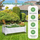 Elevated Raised Garden Bed with Legs,Outdoor Large Resin Patio Planter Box Stand Divisible with Drain Plug,Water Monitor for Plants Vegetables Flowers Fruits(Ashen) by GreenHaven Gardens