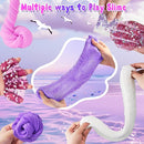 LAWOHO 6 Packs Gradient Purple Slime Kit - Cloud, Butter & Clear Slimes, Crunchy Slimes Kits for Kids with Beach Charms & Add-ins, Party Favors for Girls & Boys, 360ml Soft Non Stick Slime Making Kit by TinyTreasures Baby Boutique