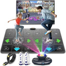FWFX Dance Mat for Kids and Adults, 2-Player Musical Electronic Dancing Game for TV, Active Indoor Game for Family Parties & Basement Fun - Birthday for Boys, Girls (Gray) by TinyTreasures Baby Boutique