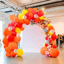 JOYIN 150 Pcs Orange Balloons, Different Sizes 18 12 10 5 Inch Orange Latex Balloon Arch Kit with Instruction for Birthday Party Graduation Wedding Holiday Decoration by TinyTreasures Baby Boutique