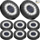 NFESOLAR Solar Ground Lights Outdoor 8 Pack, IP68 Waterproof Flat Solar Outdoor Lights for Garden, Bright Solar Powered Landscape Lighting for Yard Lawn Patio Driveway Walkway Decor (White) by GreenHaven Gardens