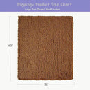 Bigacogo Chunky Knit Throw Blanket for Couch, 51x63 inches, 100% Hand Knitted with Thick Jumbo Chenille Yarn, Cozy Soft Large Rope Knot Cable Crochet Blankets for Sofa Bed Living Room, Caramel by CozyNest Decor
