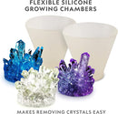 National Geographic Mega Crystal Growing Kit - Grow 6 Crystals with Light-Up Stand, Science Gifts for Kids 8-12 by TinyTreasures Baby Boutique