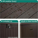 YITAHOME 150 Gallon Double-Wall Deck Box with Side Handles, Outdoor Large Storage for Patio Furniture Cushions, Garden Pool Accessories, Water Resistant & Lockable by CozyNest Decor