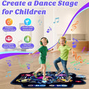 Dance Mat, Kids Electronic Dance Pad with Wireless Bluetooth 5 Speeds 9 Levels, Music Toys Birthday & Xmas Gifts for Girls Boys 3 4 5 6 7 8 9 10+ Year Old by TinyTreasures Baby Boutique