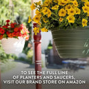 The HC Companies Wrapt Hanging Planters - Lightweight Plant Pot Hanger for Hanging Plants, Vegetables & Herbs - Outdoor & Indoor Hanging Basket for Plants (13" Black, Pack of 2) by GreenHaven Gardens