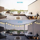 Outdoor String Light Poles, 9FT Metal Patio Light Poles Post for Outside with Fork for Outside Hanging Backyard Garden, Deck Lighting Stand for Parties, Wedding, Halloween Party Decor -2Pack by GreenHaven Gardens