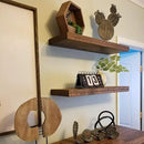joelsantiques - 30 Inch Wooden Floating Shelves for Wall - 30x6x2 in - Made of Natural Wood - Long Heavy Duty Rustic Wall Shelves for Bedroom - Perfect for Living Room, Kitchen - Medium Brown by CozyNest Decor