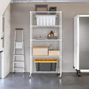 Seville Classics UltraDurable Heavy Duty NSF Solid Steel Wire Rack Storage Unit, Organizer for Garage, Warehouse, Office, Restaurant, Classroom, Kitchen, White, 5-Tier Shelving, 36" W x 14" D by CozyNest Decor