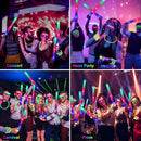 150 PCS Glow in the Dark Party Supplies, 16 Foam Sticks, 16 LED Glasses, 100 Glow Sticks and 18 Finger Lights for Neon Party, Wedding, Birthday, Concert, New Year, Carnivals, Raves by TinyTreasures Baby Boutique