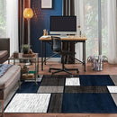 Rugshop Contemporary Modern Boxes Area Rug 3'3" x 5'3" Navy by TinyTreasures Baby Boutique