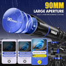 Telescope, 90mm Aperture 800mm-Telescope for Adults & Kids, Professional Refractor Telescopes for Adults High Powered, Beginner-Friendly, Phone Adapter & Stable Stainless Tripod, Portable Carry Bag by TinyTreasures Baby Boutique