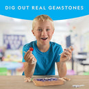 NATIONAL GEOGRAPHIC Mega Gemstone Dig Kit – Dig Up 15 Real Gemstones and Crystals, Science Kit for Kids, Gem Digging Kit, Gift for Girls and Boys, Mining Kit, Rock Collection by TinyTreasures Baby Boutique