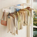 Upgrade Wall Mounted Clothes Drying Rack, 31.5 Inch, Foldable, Collapsible, Retractable, White by CozyNest Decor