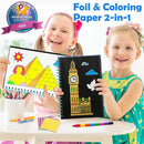 FUNNYB&G Foil Art Craft Activity for Kids - Gift for Girls Boys Crafts for Kids Fun Art Supplies DIY Creative Travel Toys, Birthday Gift Party Favor Toys for Girls 4 5 6 7 8 9 Years Old(Buildings) by TinyTreasures Baby Boutique