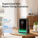 Dreo 8L Smart Humidifiers for Bedroom 600ft², 80H Runtime Warm&Cool Supersized Mist Humidifier for Large Room Indoor, Quiet Whole House humidifier for Baby, Plants, with Alexa/Google, Black, HM717S by TinyTreasures Baby Boutique
