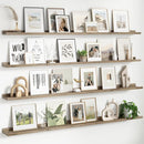 Floating Picture Ledge Shelves for Wall Set of 4, 72 Inch Wall Shelves with Lip Long Large Nursery Book Shelf for Toys Storage Kids Bookshelf Wall Mounted Living Room Bedroom Decor Frames by TinyTreasures Baby Boutique
