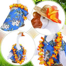 Goose Outfit Yard Porch Goose Clothes Silly Lawn Shirt for 23'' Cement Duck Decorations(Summer) by GreenHaven Gardens