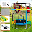 Trampoline for Kids with Anti-Rollover Round Bottom and Swing,55" Toddler Mini Trampoline for Kids Up to 440 Ibs,Gifts for Ages 3 Years and UP Indoor or Outdoor Play by TinyTreasures Baby Boutique