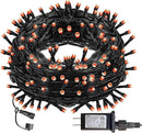 DAZZLE BRIGHT Halloween 300 LED String Lights, 100FT Connectable String Lights with 8 Lighting Modes, Halloween Decorations for Party Carnival Supplies, Indoor Outdoor Yard Garden Decor (Orange) by CozyNest Decor