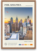 StudioUBILA Philadelphia Wall Art Poster, Decorative Cityscape Landscape Art Prints, Home Decor Wall Art Print for Bedroom Living Room Kitchen Decorations, Unframed by CozyNest Decor