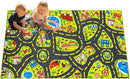 Car Rug for Kids 2.6x5 Feet - City Road Track Rug, Educational Car Floor Mats for Kid Room Playroom Games Room by TinyTreasures Baby Boutique