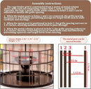 Upgraded Squirrel Proof Bird Feeders, 3Lbs Capacity Caged Bird Feeder, Innovative DIY Starling-Proof, Flexible Adjustment of Grille Size, Caged Seed Tube Feeders Outside Hanging(Copper) by CozyNest Decor