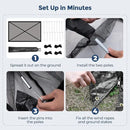 DEERFAMY Pond Net Dome, 10×14 FT Pond Cover with 2 Doors, Pond Mesh Tent with 4 Ropes, 16 Stakes, and Fiberglass Poles, Pond Netting for Koi, Outdoor Ponds, Pool and Gardens, Black by GreenHaven Gardens