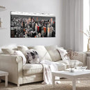Nachic Wall Black and White Chicago Canvas Print Art Modern Chicago Downtown at Sunset Pictures Painting Modern Cityscape Giclee Artwork for Home Office Living Room Bedroom Decoration 24x48Inches by CozyNest Decor
