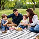 TigeJoy Extra Large Picnic Blanket Waterproof Foldable 80''x118'', Outdoor Picnic Mat Beach Blanket Sandproof for Park, Grass, Travel, Hiking, Camping Essentials, Gingham Picnic Blanket by TinyTreasures Baby Boutique