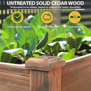 MUPATER 4' x 2' Raised Garden Bed, Raised Garden Bed with Four Legs & Elevated Planter Box and Drainage Holes for Herbs and Vegetables, Outdoor and Indoor, Rustic by GreenHaven Gardens