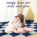 Super Soft Rug for Bedroom, 6x9 ft Blue and White Area Rug Classic Checkered Shaggy Anti-Skid High Pile Soft Fluffy Rug Fuzzy Carpet for Living Room Bedroom Kids Room Nursery, Dorm by TinyTreasures Baby Boutique