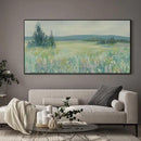 SIGNWIN 36"x72" Extra Large Framed Wall Art Wildflower Meadow Landscape Soft Pastel Nature Illustration for Home Living Room Bedroom Decor (Frame Assembly Required) by CozyNest Decor