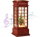 House & Garden Decoration,Christmas Lantern with 8 Pieces of Music,Sparkling Crystal Keep Circling Around The Snowman Families Music Box as a (Christmas Child) by CozyNest Decor
