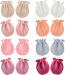 BQUBO Newborn Infant Toddler Mittens No Scratch Cotton Elastic Wrist Gloves Hypoallergenic for 0-6 Months Baby Boys Girls by TinyTreasures Baby Boutique