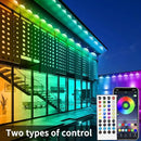 500ft Permanent Outdoor Lights, RGB LED Eaves Lights,IP67 Waterproof LED Eaves Light for Christmas,Halloween Decor,Outdoor Decor,Garden Décor（2 Rolls of 250ft） by GreenHaven Gardens