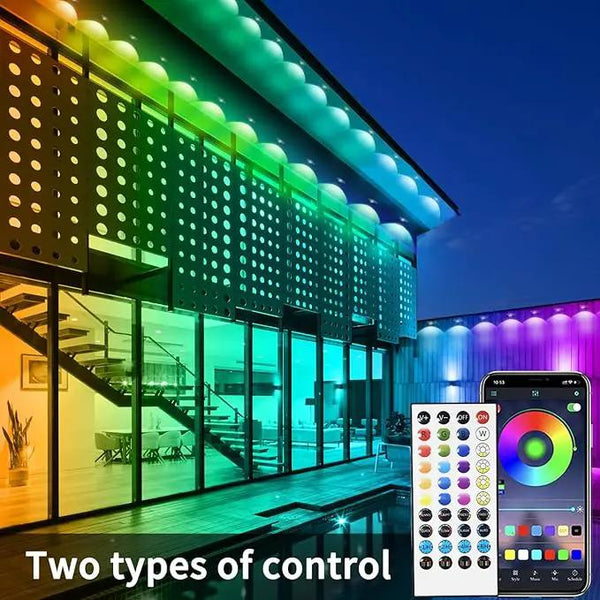 300ft Permanent Outdoor Lights, RGB LED Eaves Lights,IP67 Waterproof LED Eaves Light for Christmas,Halloween Decor,Outdoor Decor,Garden Décor（2 Rolls of 150ft）, photo 2 of 7