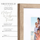 Sheffield Home 4 Piece Gallery Wall Frame Set, 8x10 Inch, Light Natural by CozyNest Decor