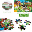 Jumbo Floor Puzzle for Kids,Farm Animals Jigsaw Large Puzzles,48 Piece Barn Puzzle for Toddler Ages 3-5,Children Learning Preschool Educational Toys,Birthday Gift for 4-8 Years Old Boy and Girl by TinyTreasures Baby Boutique