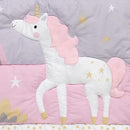 Bedtime Originals Rainbow Unicorn Pink/Purple 4-Piece Baby Crib Bedding Set by TinyTreasures Baby Boutique