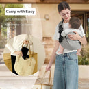 Baby Sling Carrier, Toddler Carrier Sling with Double Safety Buckle and Adjustable Shoulder Strap(7-30lbs), Baby Carriers One Size Fits All, Grey by TinyTreasures Baby Boutique
