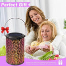 Solar-Powered Iron Art Lantern - Two Lighting Modes Waterproof Hanging Ambiance Lighting for Gardens & Patios, Perfect as Decorative Gift Housewarming Gift Mom Gifts (Peacock Feather) by GreenHaven Gardens