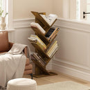 Furinno Tree Bookshelf 7-Tier Floor Standing Tree Bookcase, Amber Pine by TinyTreasures Baby Boutique