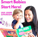 Musical Spanish Books for Kids 1-3, Spanish English Toys for Babies & Toddlers 1-3, Baby & Toddler Spanish Books, Bilingual Learning Toys 1 Year Old, Libros Infantiles en Español by TinyTreasures Baby Boutique