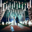 Aokudoni Christmas Lights Outdoor, 24 Tubes Meteor Shower Lights (Equivalent to 3 Sets of 8-Tubes), Waterproof Outside Christmas Decorations for Tree Window Yard Party Holiday, UL Plug, White by GreenHaven Gardens